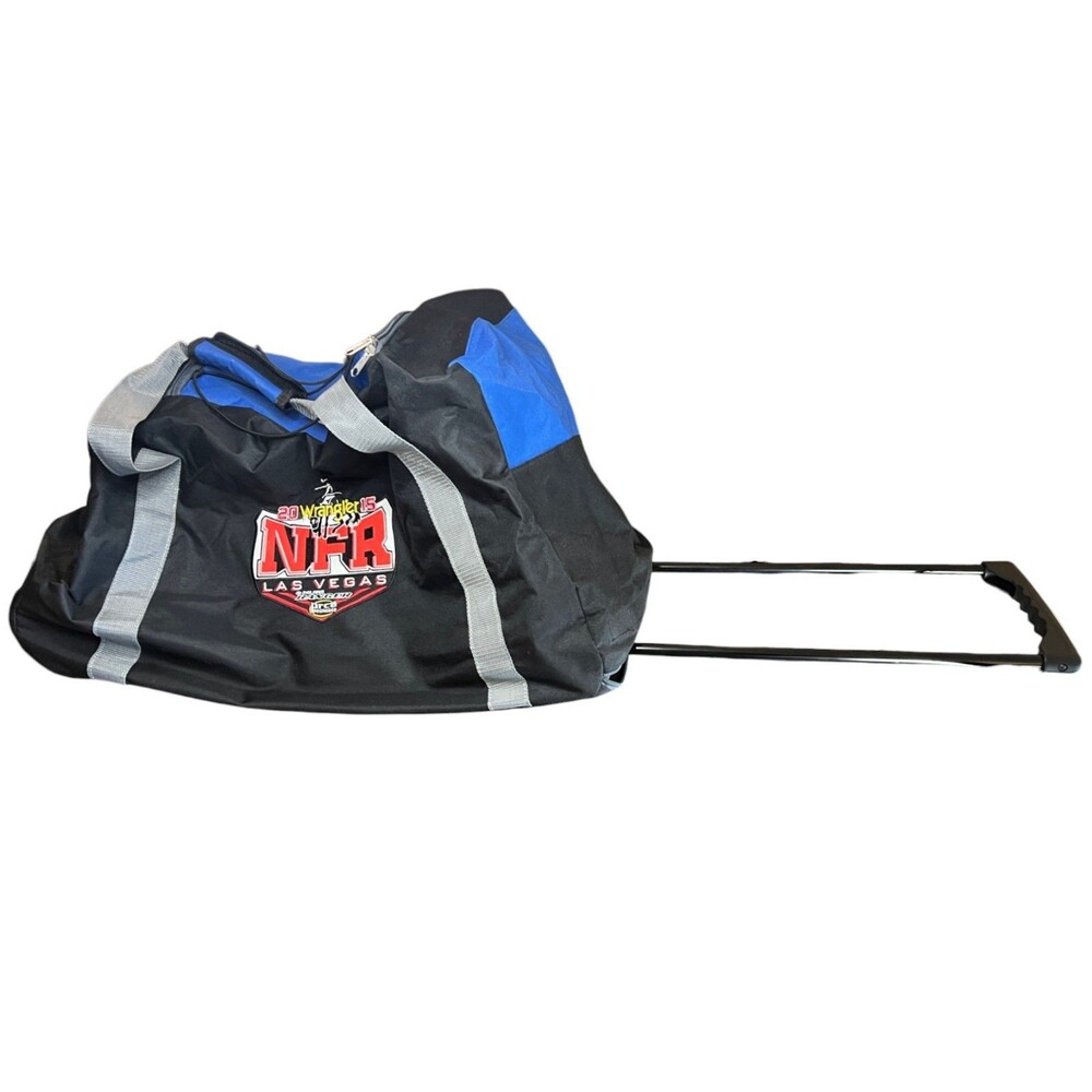 Wrangler Canvas Rolling Duffle Bag Las Vegas National Finals Rodeo 2015 Polaris